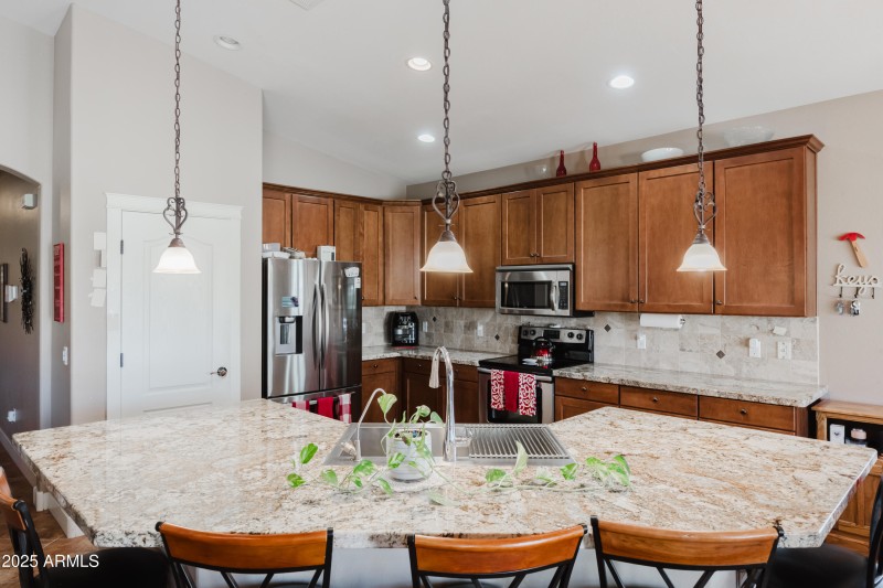 Kitchen Island and Large Industrail Sink