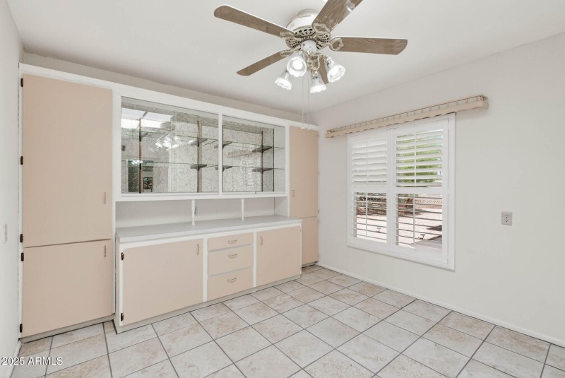 Dining area in the kitchen