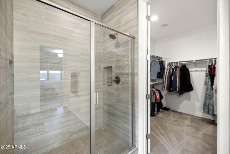 PRIMARY SHOWER & WALK-IN CLOSET