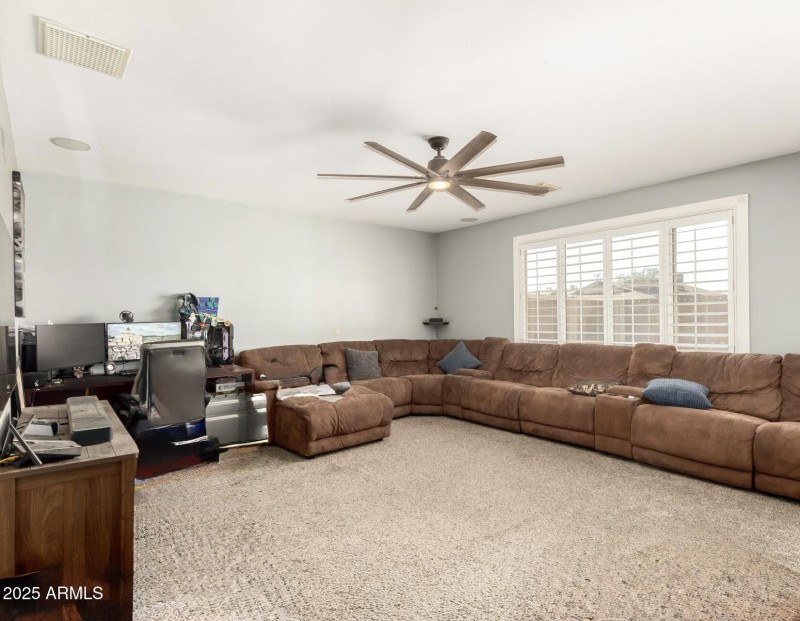 Spacious Step Down Family Room