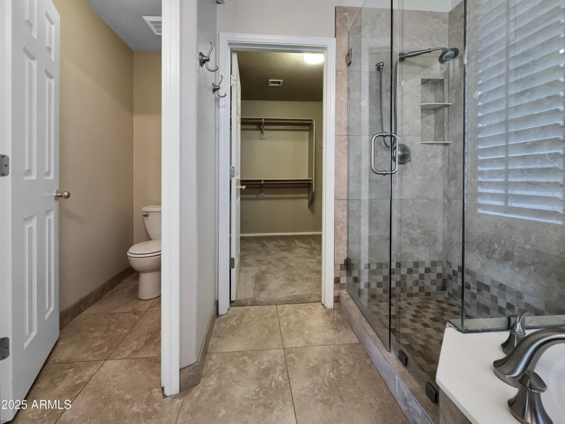 Master Bathroom to Master Walk in Closet