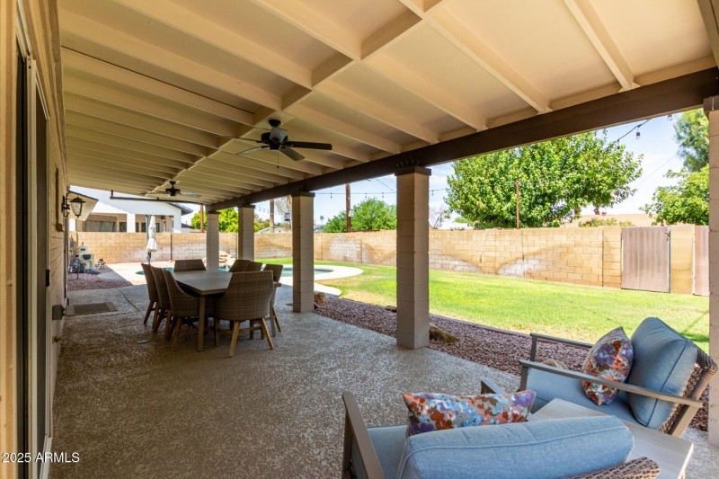 Large Covered Back Patio