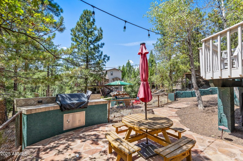 Outdoor grill area