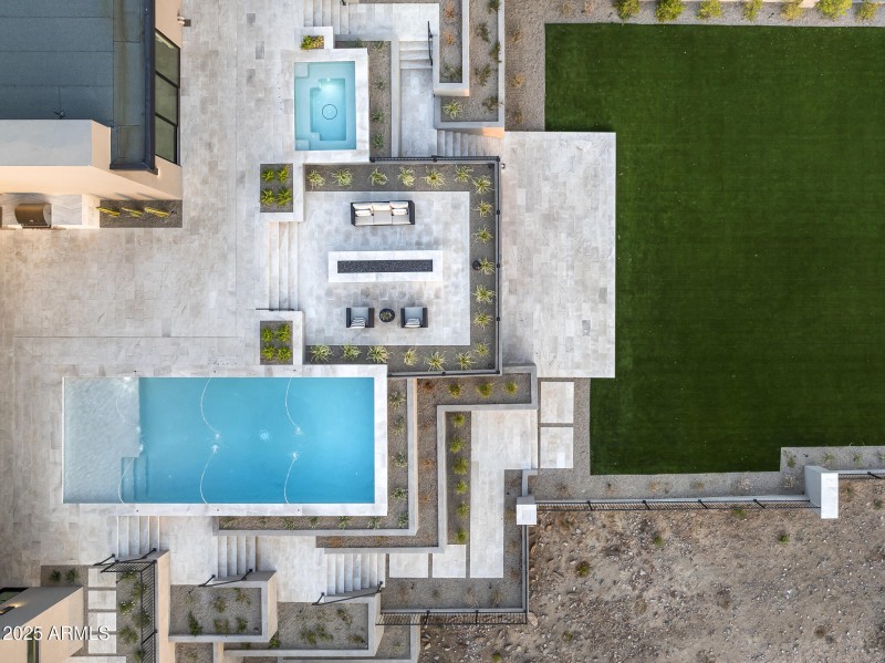 Overhead View Backyard