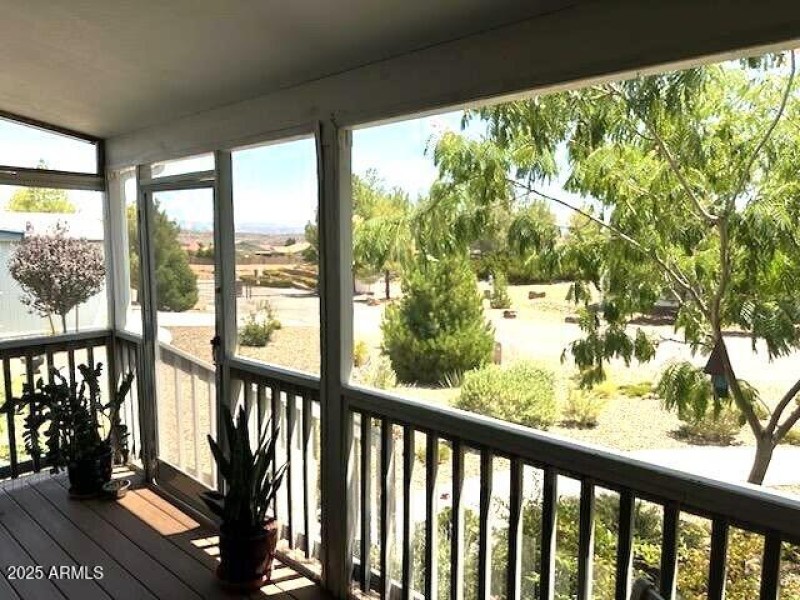 screened front deck