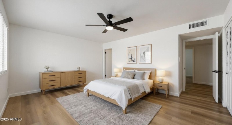 bedroom - virtually staged