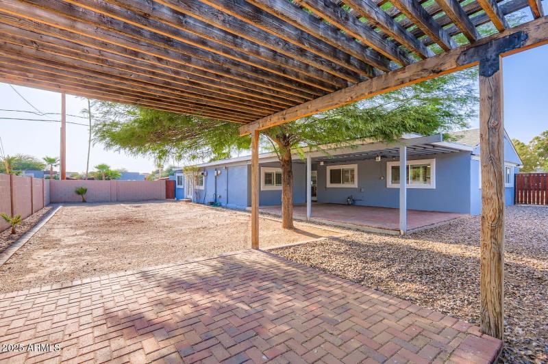 Pergola in Backyard