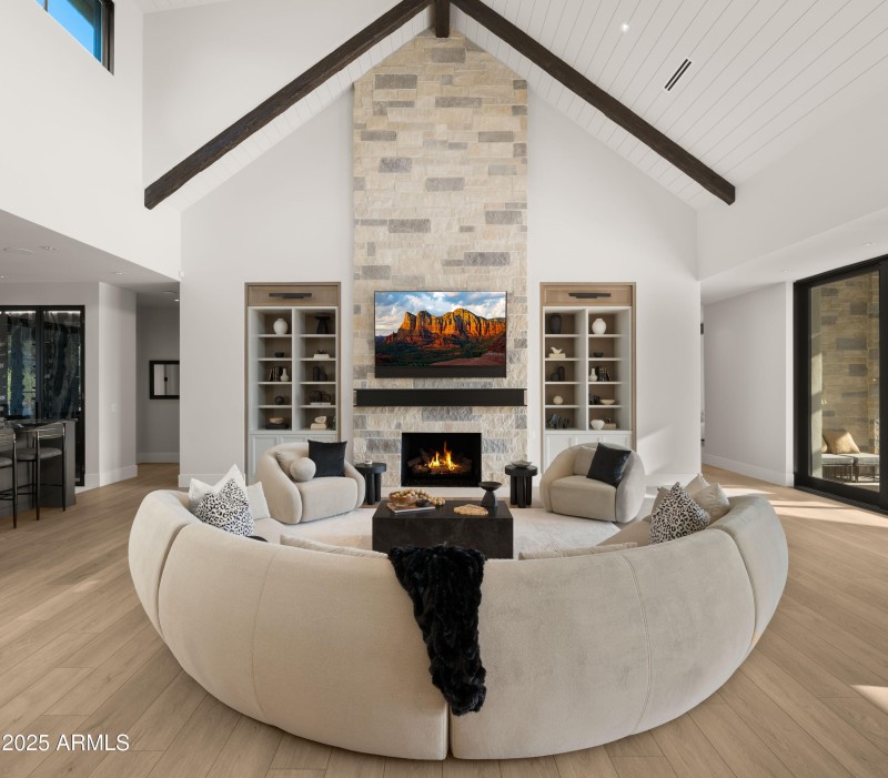 Beautiful Fireplace in Main Living Space