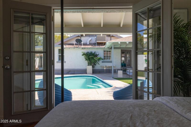 French Doors To Pool
