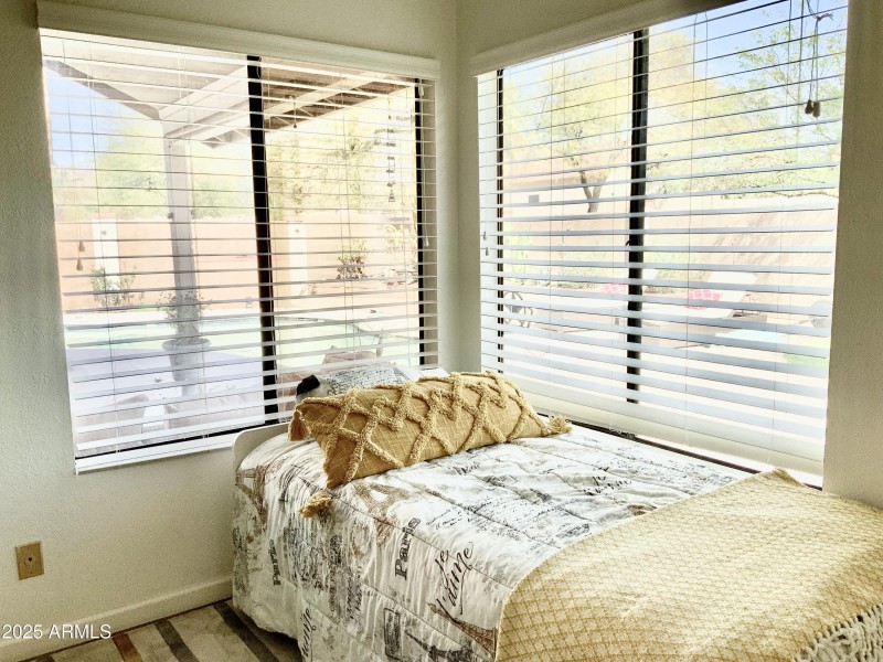 3rd Bedroom with Backyard Views
