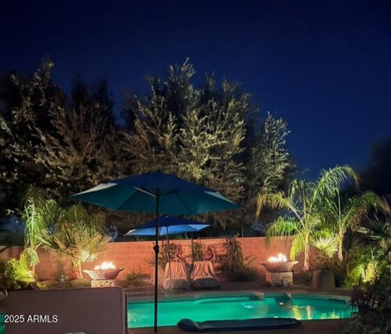 Pool at Night