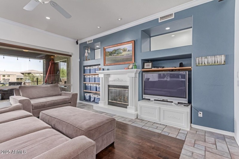 Family Room with Fireplace