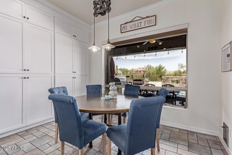 Large Breakfast Nook with Custom Cabi