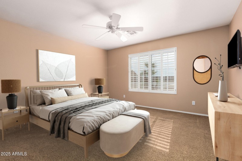 Guest Bedroom Virtually Staged