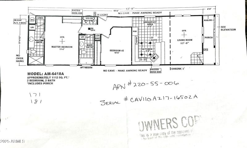 Lot 171 Floor plan for home