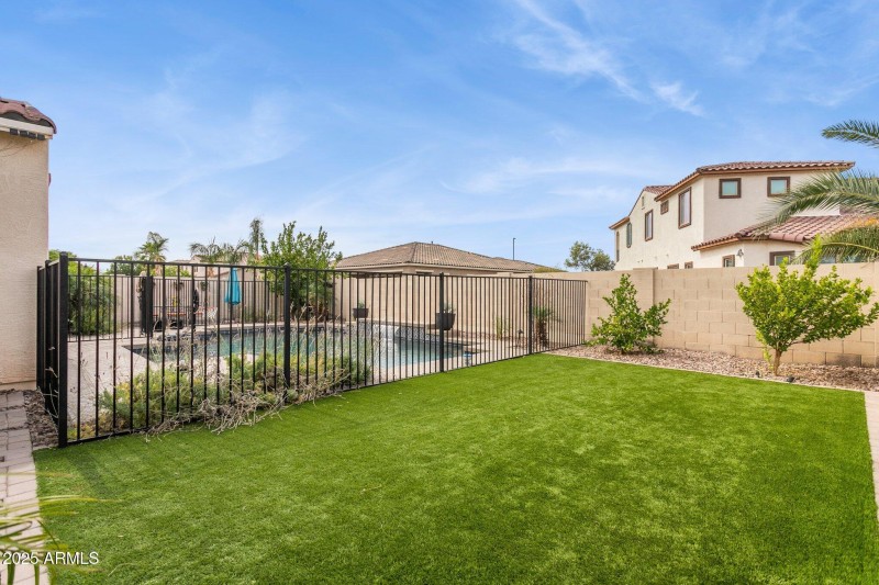 Backyard play area