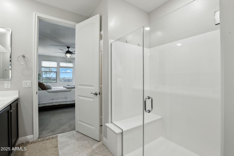 Walk-In Shower in Primary Bathroom
