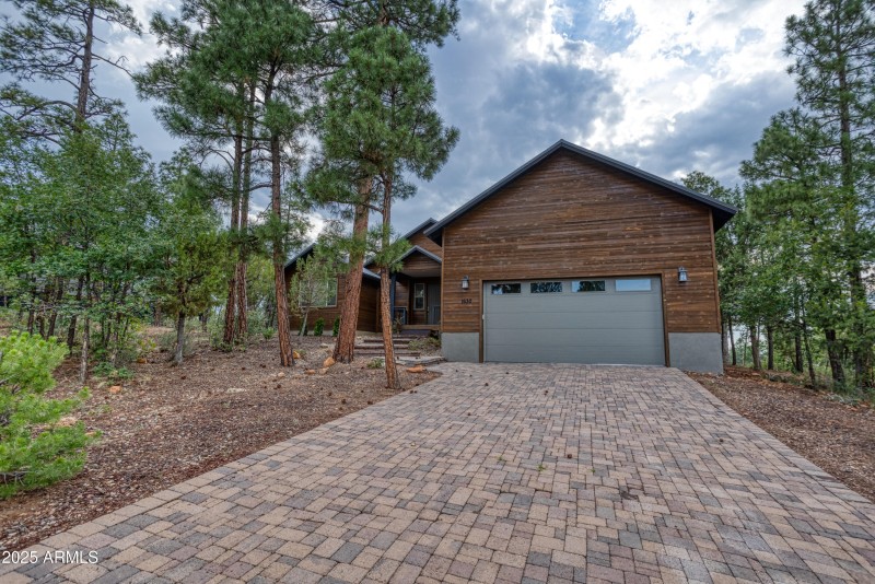 Extra long paver driveway