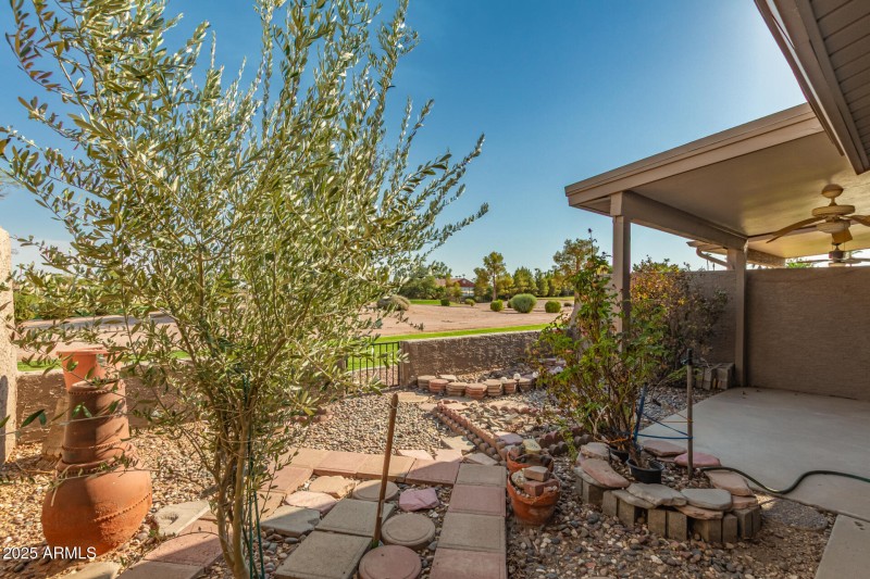 Relaxing backyard with great views