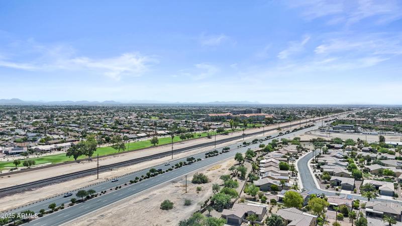 Aerial of neigborhood
