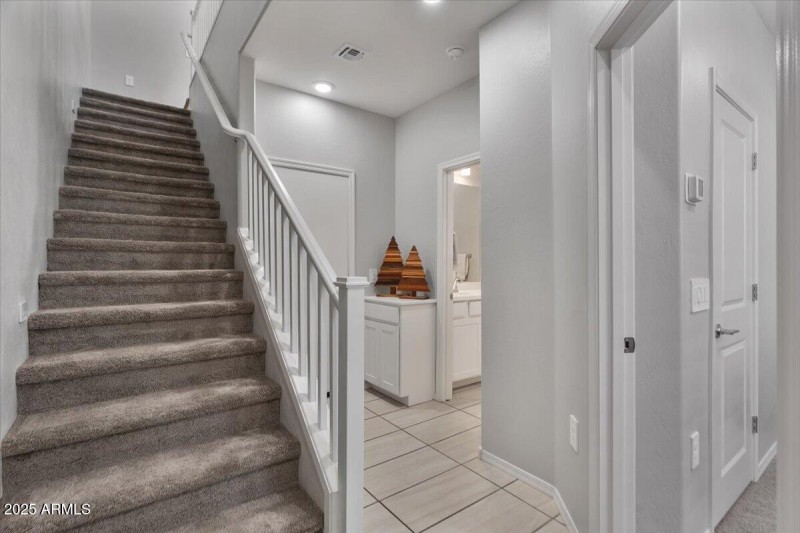 Downstairs is its own suite