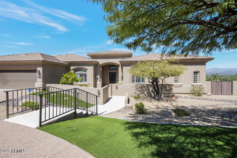 front with patio