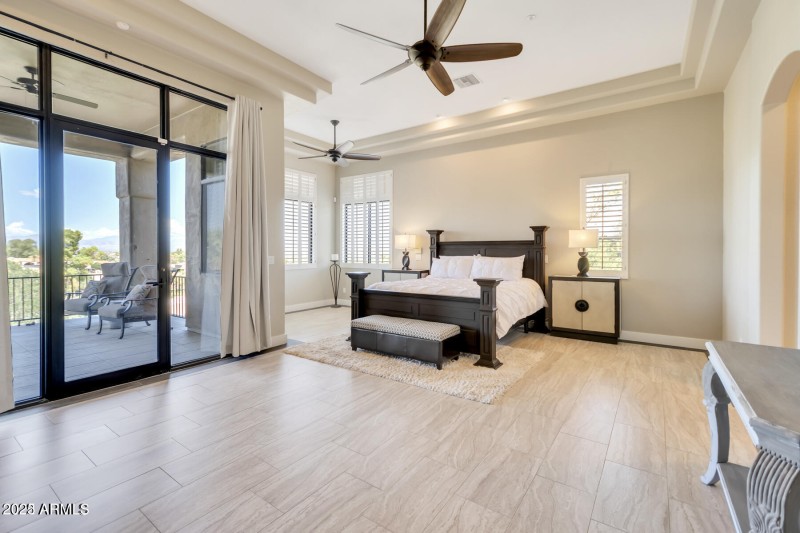 Huge Master bedroom with patio access