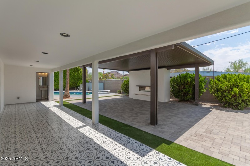 Outdoor Bathroom Door Off Living