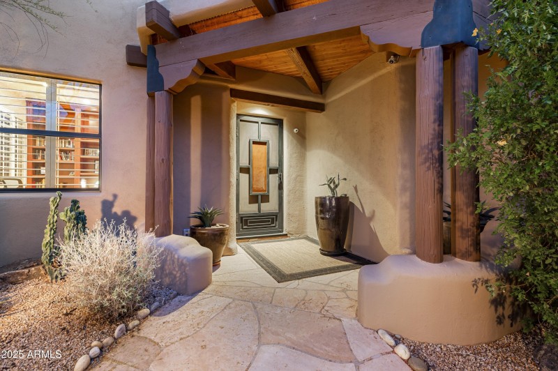 Inviting Courtyard Entry