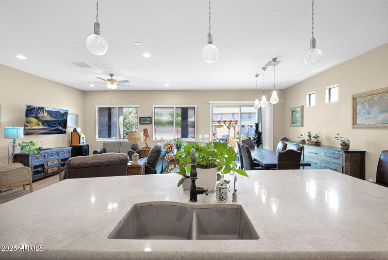 view from kitchen