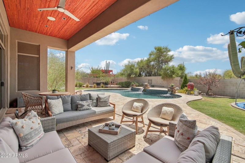 Covered East Facing Patio