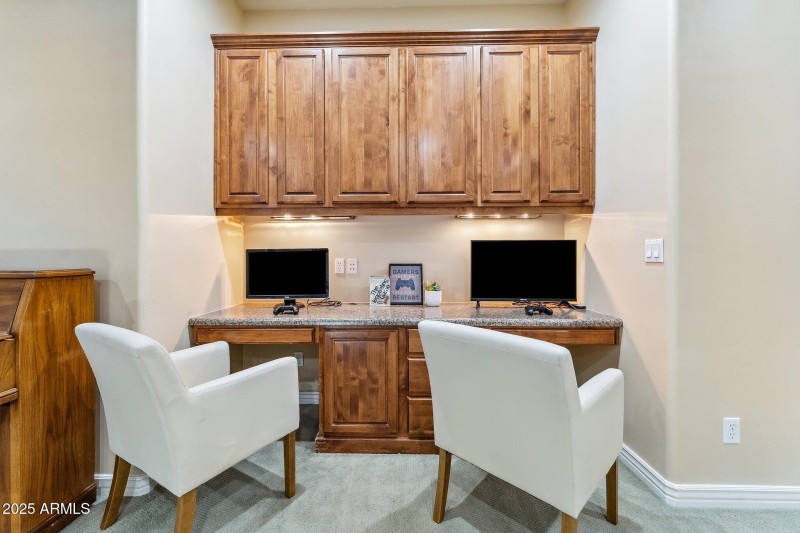 Built-in Computer Stations in Bonus Room