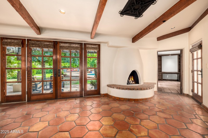 family room to back patio