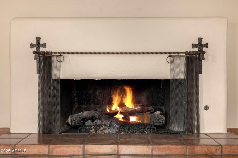 living room fireplace, one of 4