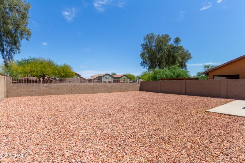 Huge back yard