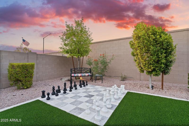 Travertine Chess/Checker Board