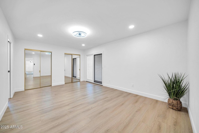 Spacious primary bedroom