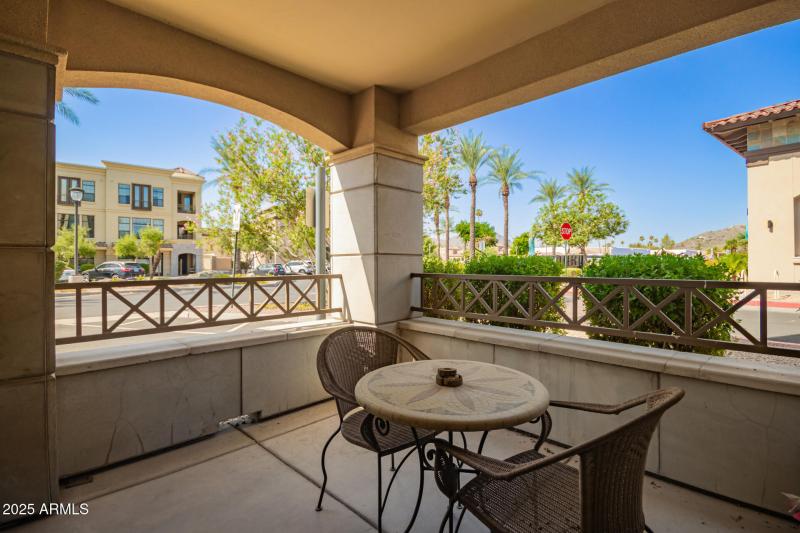 First floor patio
