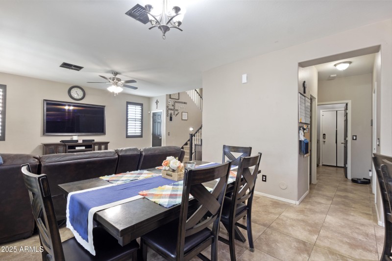 dining area opens to greatroom