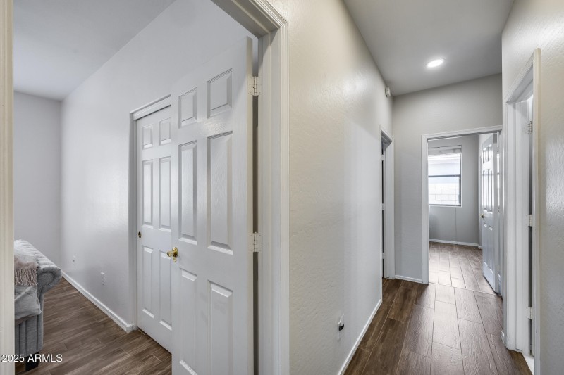 hallway to secondary bedrooms