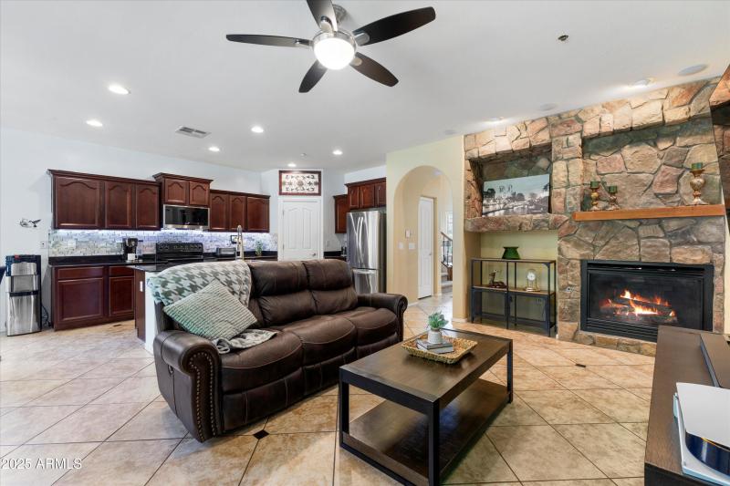 GREAT ROOM WITH ATTRACTIVELY FINISHED