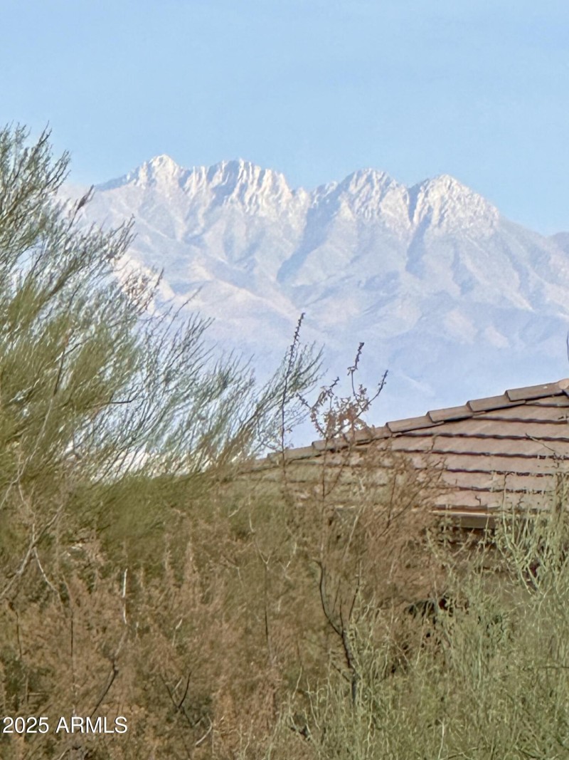 snow on the peaks!