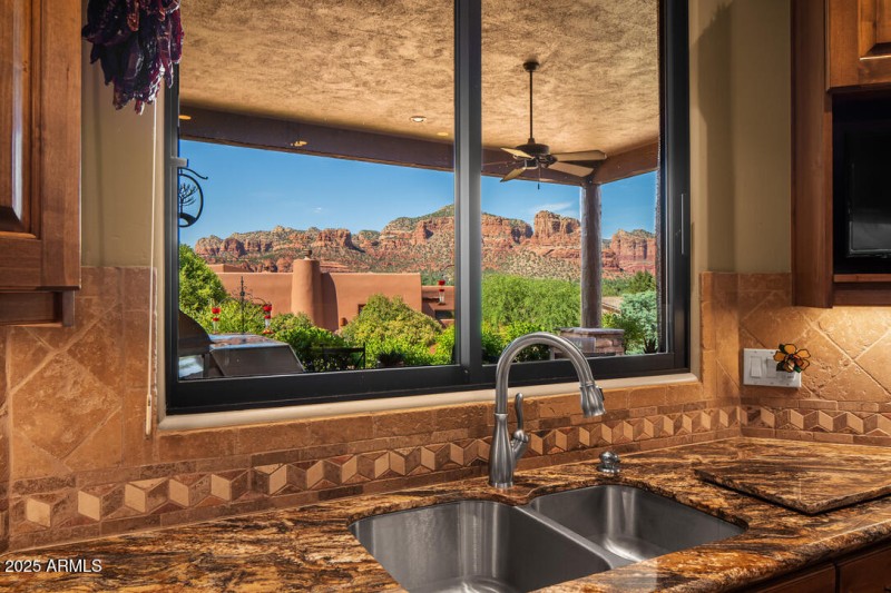 Kitchen Sink with a View