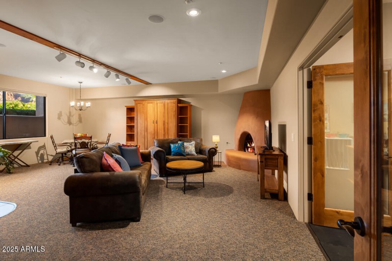 Inviting Gas Fireplace