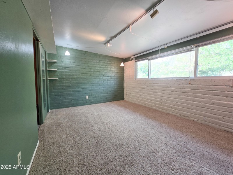 Green Bedroom Empty