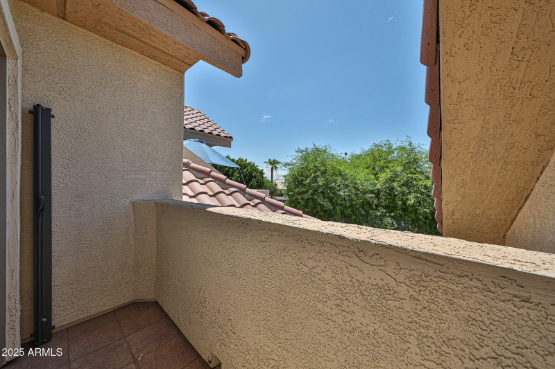 Balcony off upstairs Bedroom
