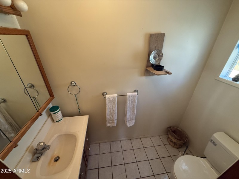 Half bath in main bedroom