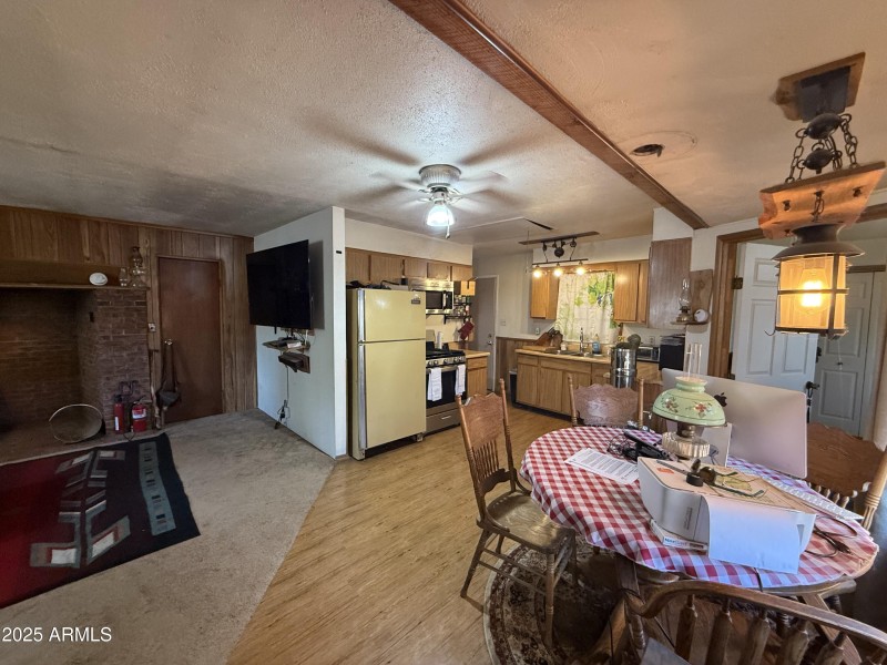 Kitchen and living area