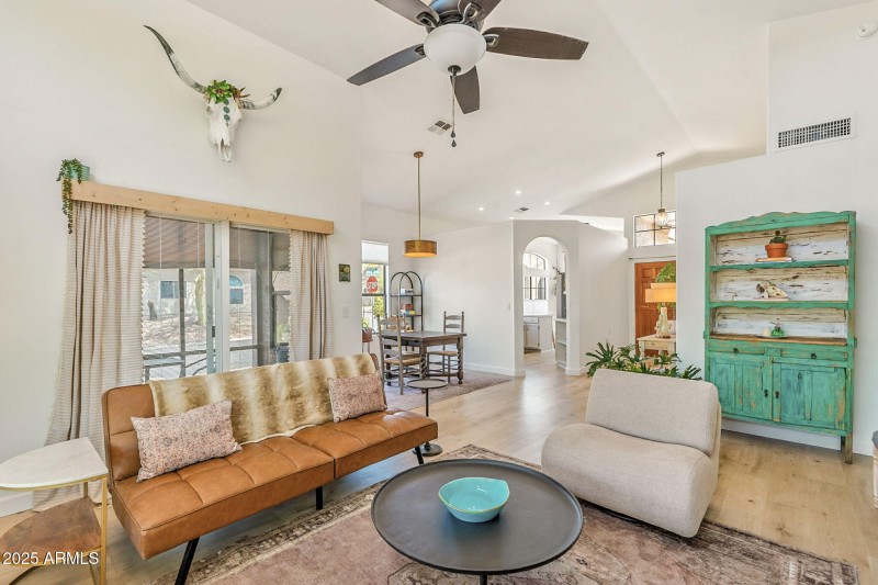 Glass doors to the Lanai