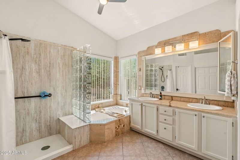 Updated primary bathroom!